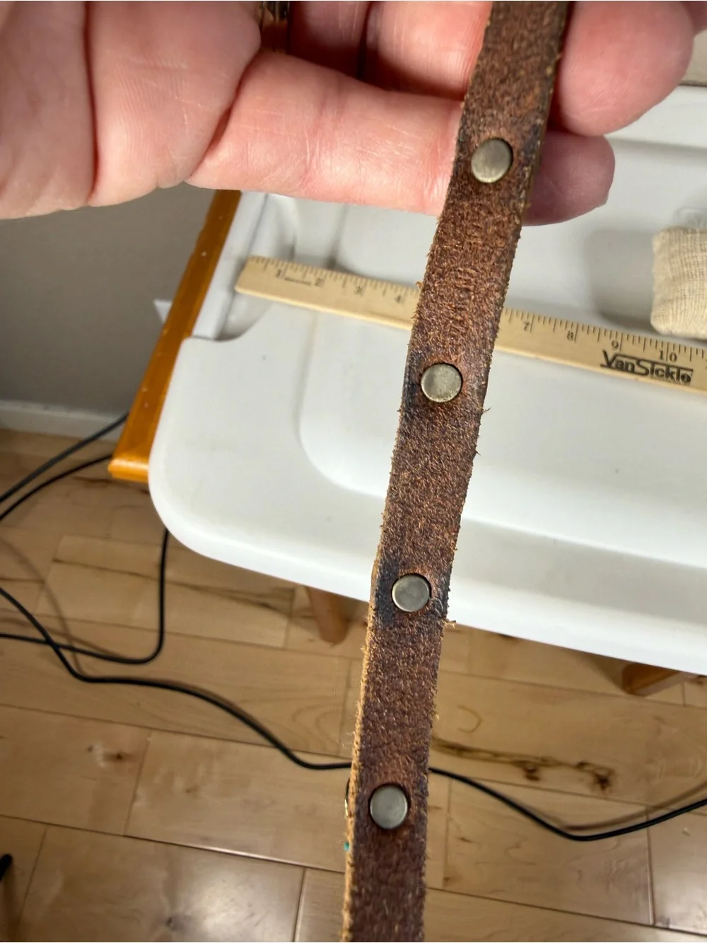 Capricorn Brass & Leather Bracelet
